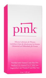 Pink 4oz Glass Bottle Silicone Lubricant - Image 2