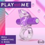Play With Me – Bull Vibrating C-Ring - Purple - Image 6