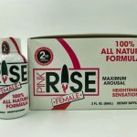 Pink Rise Shot- 12 Liquid Bottle Female Sexual Enhancement Display - 2 Fl. Oz.