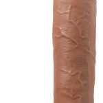 Au Naturel - Huge - 10 Inch Dildo - Mocha