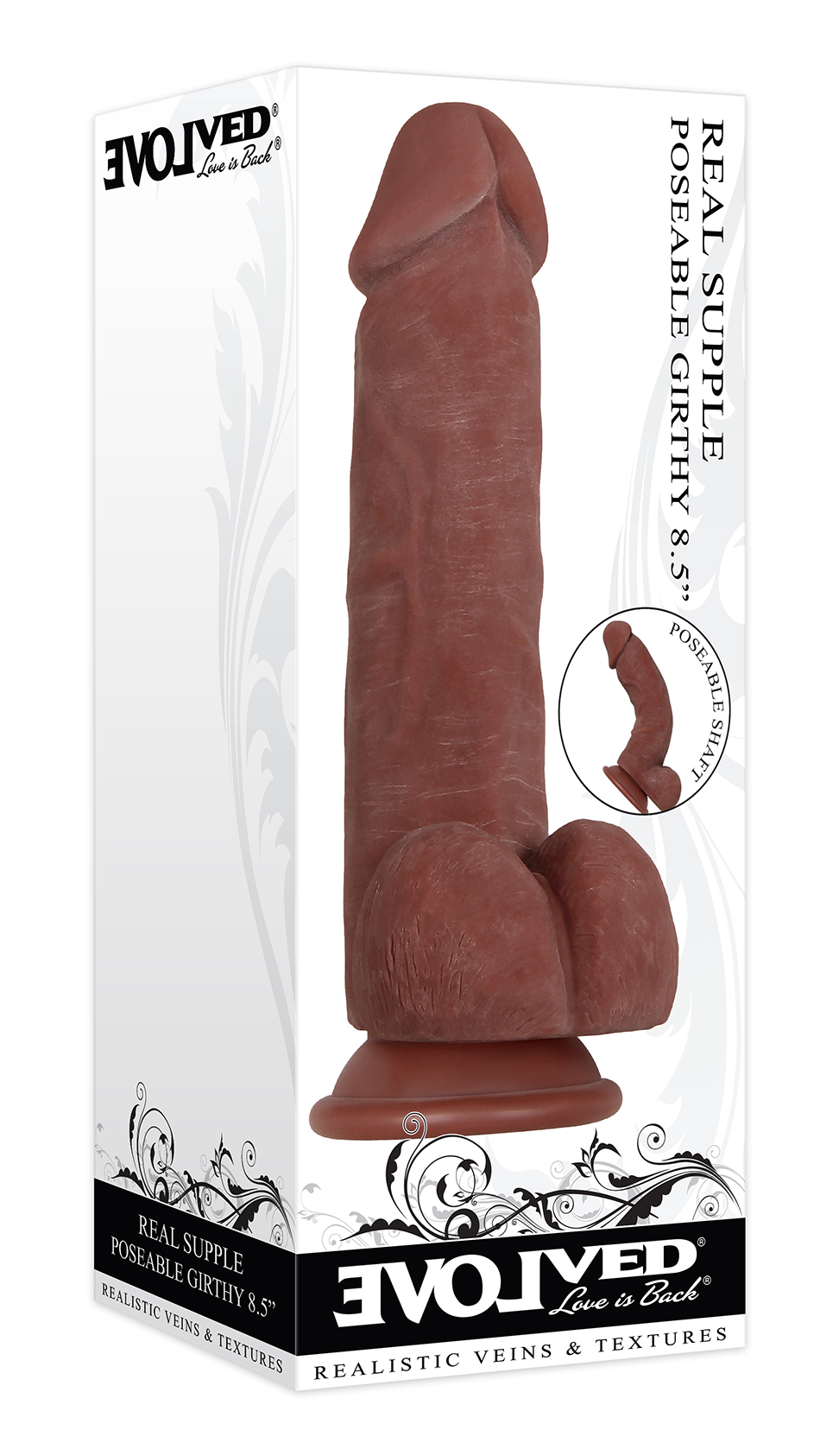 nnXyWLkphhpK9KKXrFx16AnNkF6rakPq Real Supple Poseable Girthy Dark 8.5 Inch - Image 1