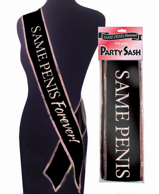 npzrcF5hUX2aucLune4SSiAerskxqfST Same Penis Forever Sash - Image 1