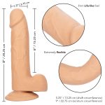 Size Queen 6 inch/15.25 Cm - Ivory - Image 9