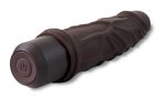 Dr. Skin Silicone - Dr. Robert - 7 Inch Vibrating Dildo - Brown - Image 3