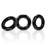 Willy Rings 3-Pack Cockrings - Black - Image 2