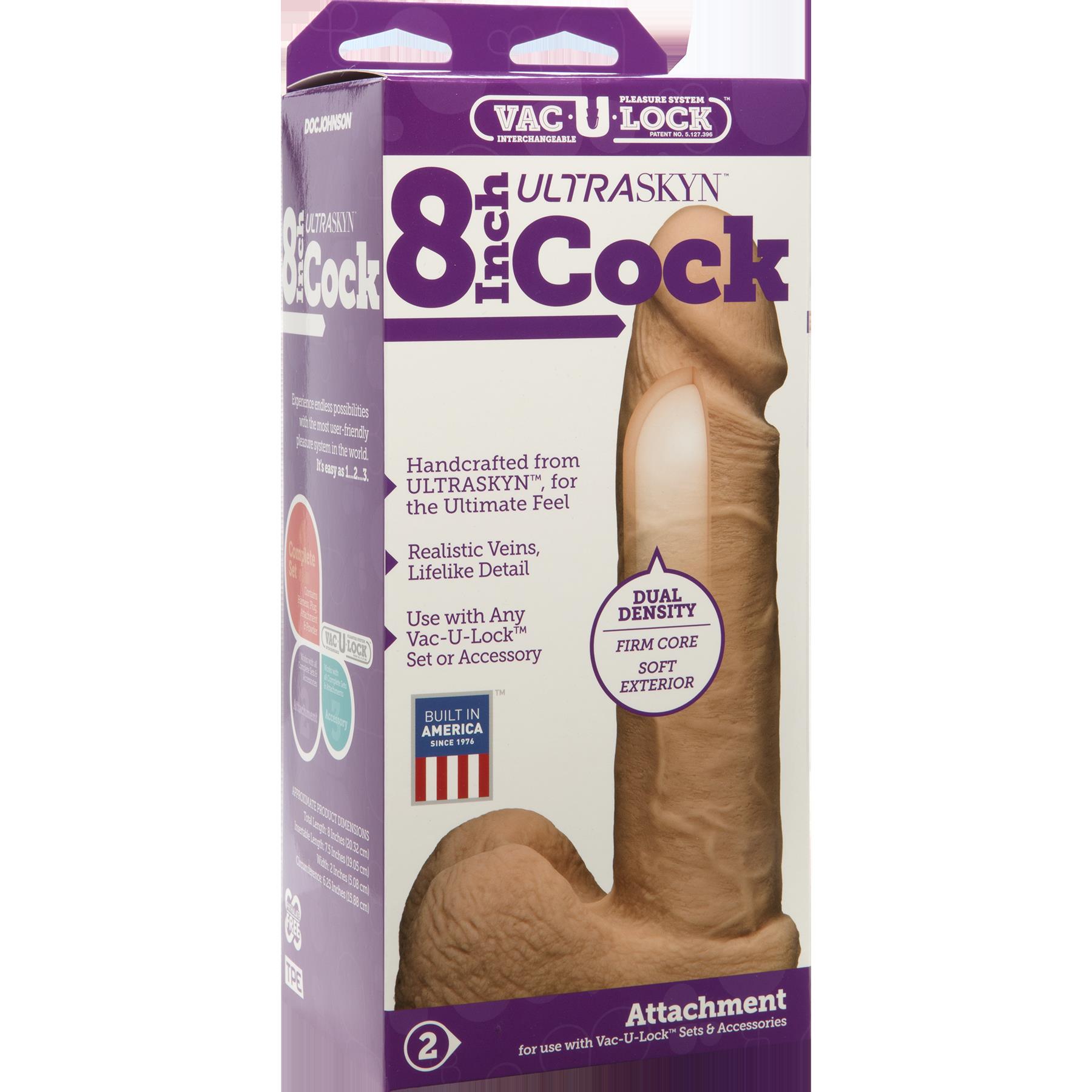 o9Q0J4FW5CZcSH9LjarqsEDJrMC5Slyl Vac-U-Lock 8-Inch Ultraskyn Cock - Vanilla - Image 1
