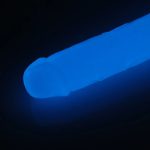 Glow-in-the-Dark Periwinkle Peen Dildo 8.5" - Image 4