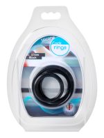 Trinity Silicone Cock Rings - Black