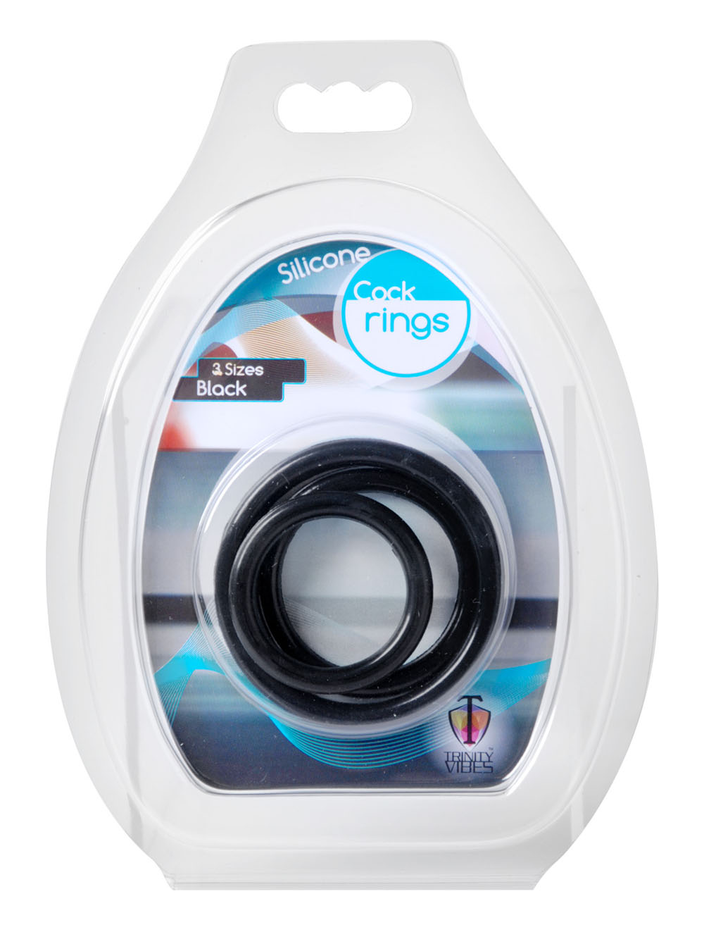 odEGYHdnqCaUWPvr0J5xup3RboQrHubY Trinity Silicone Cock Rings - Black - Image 1