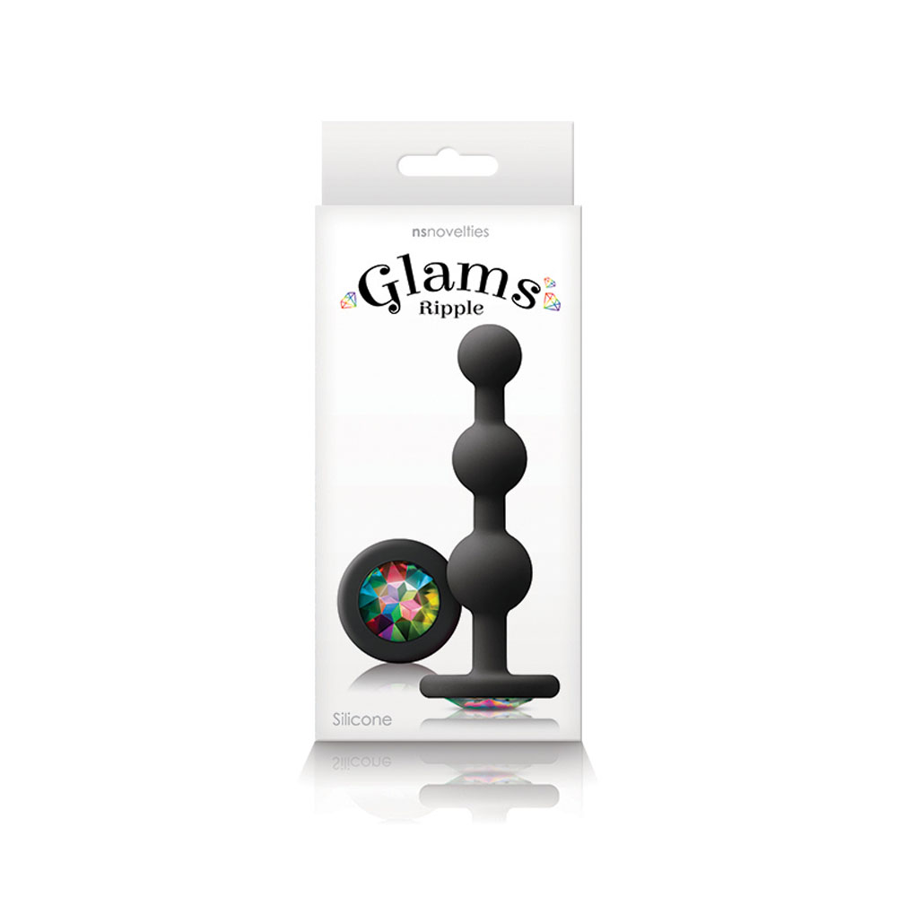 ofO5h1kLWN45gguBz9Xsbd9ko1exnZqK Glams - Ripple Rainbow Gem - Black - Image 1