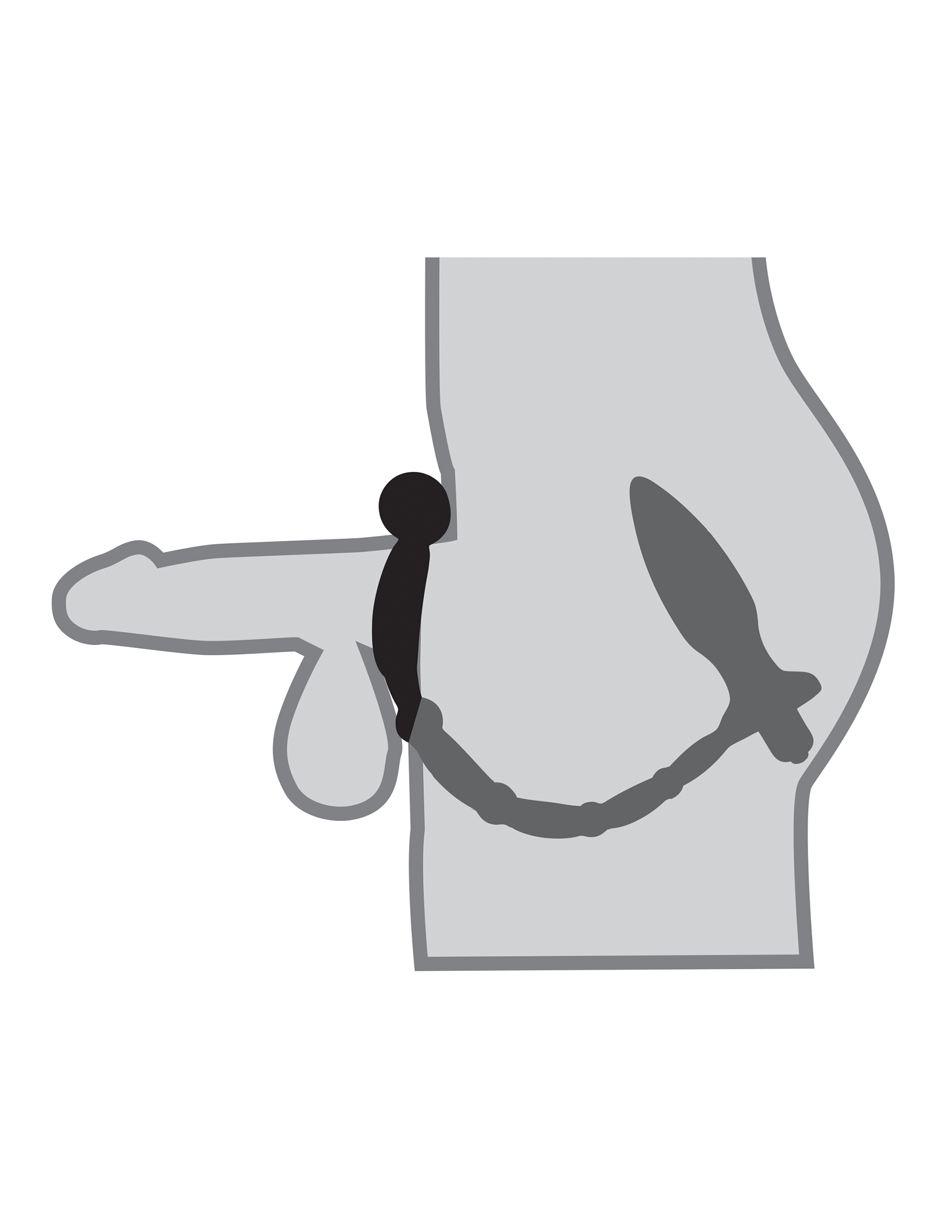 ofjNzp7QLJdsUimKZ1HuFtBFrbrEM8ig Anal Fantasy Collection Ass Kicker With Cockring - Black - Image 1