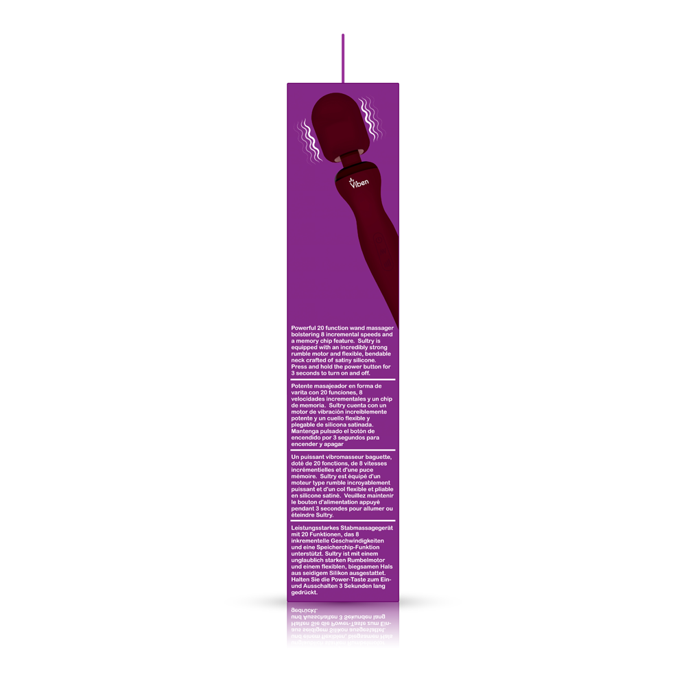 orO6LZAw Sultry Wand Massager - Ruby - Image 1