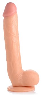 Long Logan 10 Inch Dildo With Balls - Light - Image 5