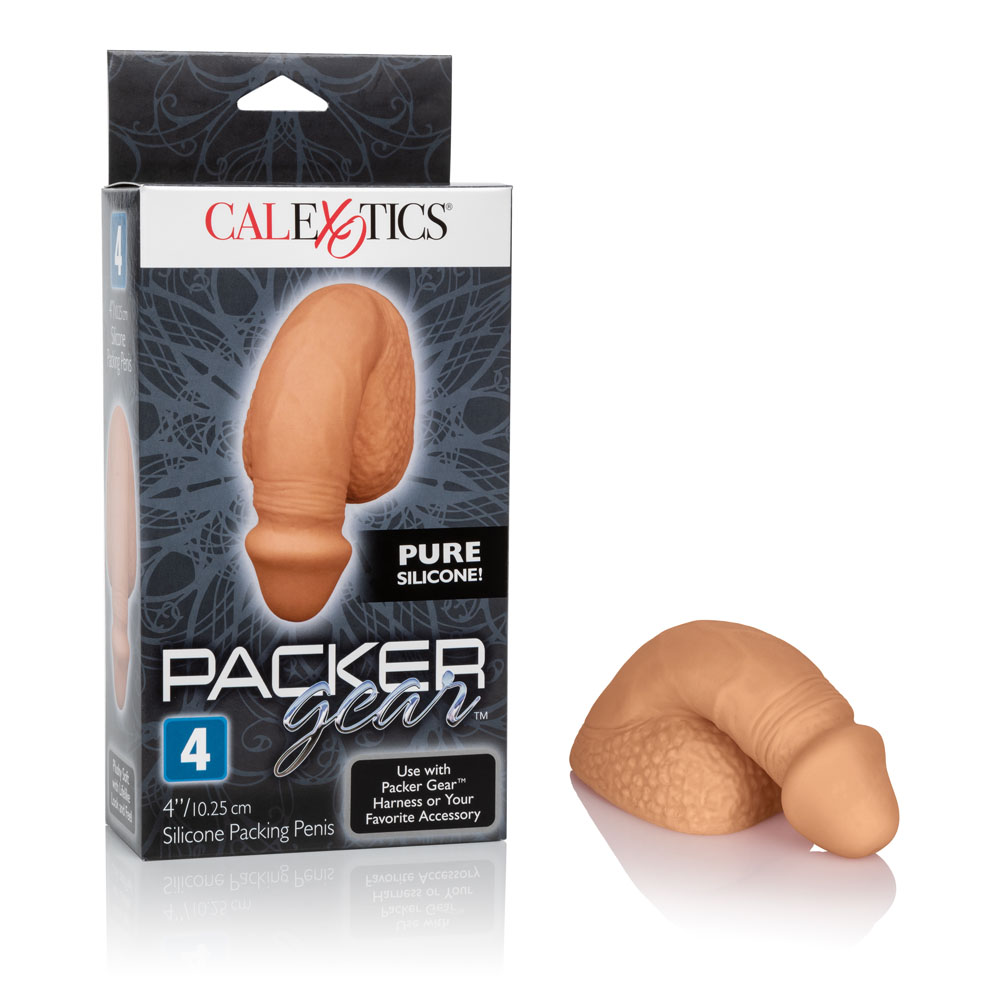 owgXCMZ9CsvLr6QJRViyp6RJwSQJOKvT Packer Gear 4 Inch Silicone Packing Penis - Tan - Image 1