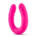 Ruse - 18 Inch Silicone Slim Double Dong - Hot Pink - Image 4