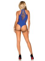 Shredded Racer Back Bodysuit - One Size - Royal Blue
