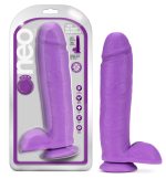 Neo - 11 Inch Dual Density Dildo - Neon Purple - Image 6