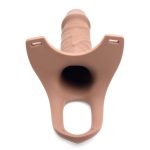 Hollow Silicone Dildo Strap-on - Flesh - Image 3