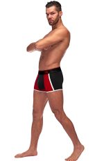 Retro Sport Panel Short - Medium - Black/ Red - Image 3