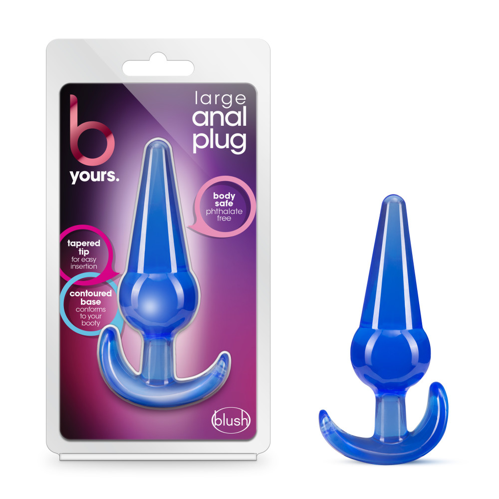 pgb9FP15Rb6m0r6XD3ggprXTD0Wokdxc B Yours - Large Anal Plug - Blue - Image 1