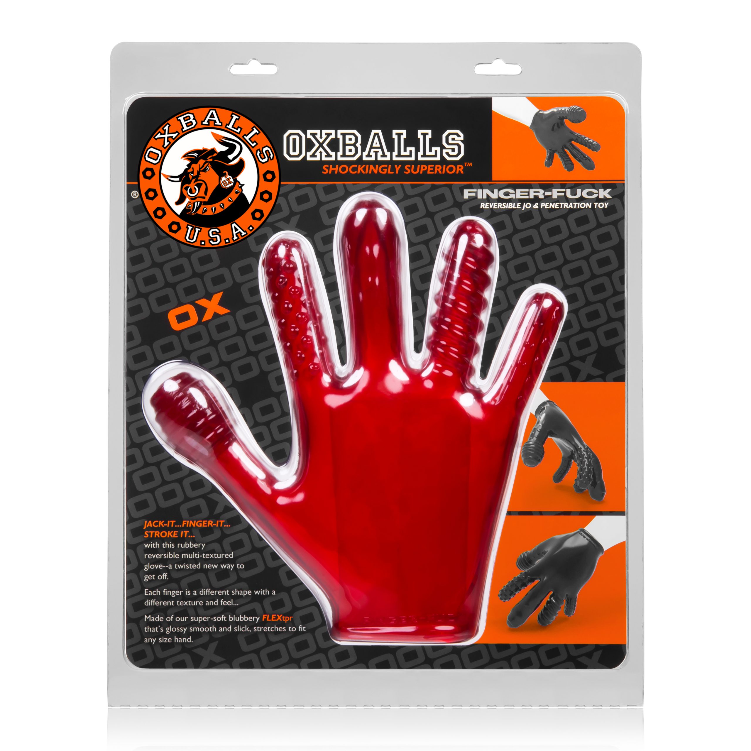 pkzpANrvQ58j5xkKfIjEpHn8JpubgJLW Finger- Fuck Reversible Jo & Penetration Toy - Red - Image 1