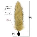 Foxy Fox Tail Silicone Butt Plug - Gold - Image 2