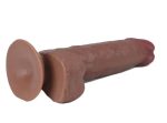 Real Skin 7.5" Dual Layer Dildo - Light Brown - Image 9