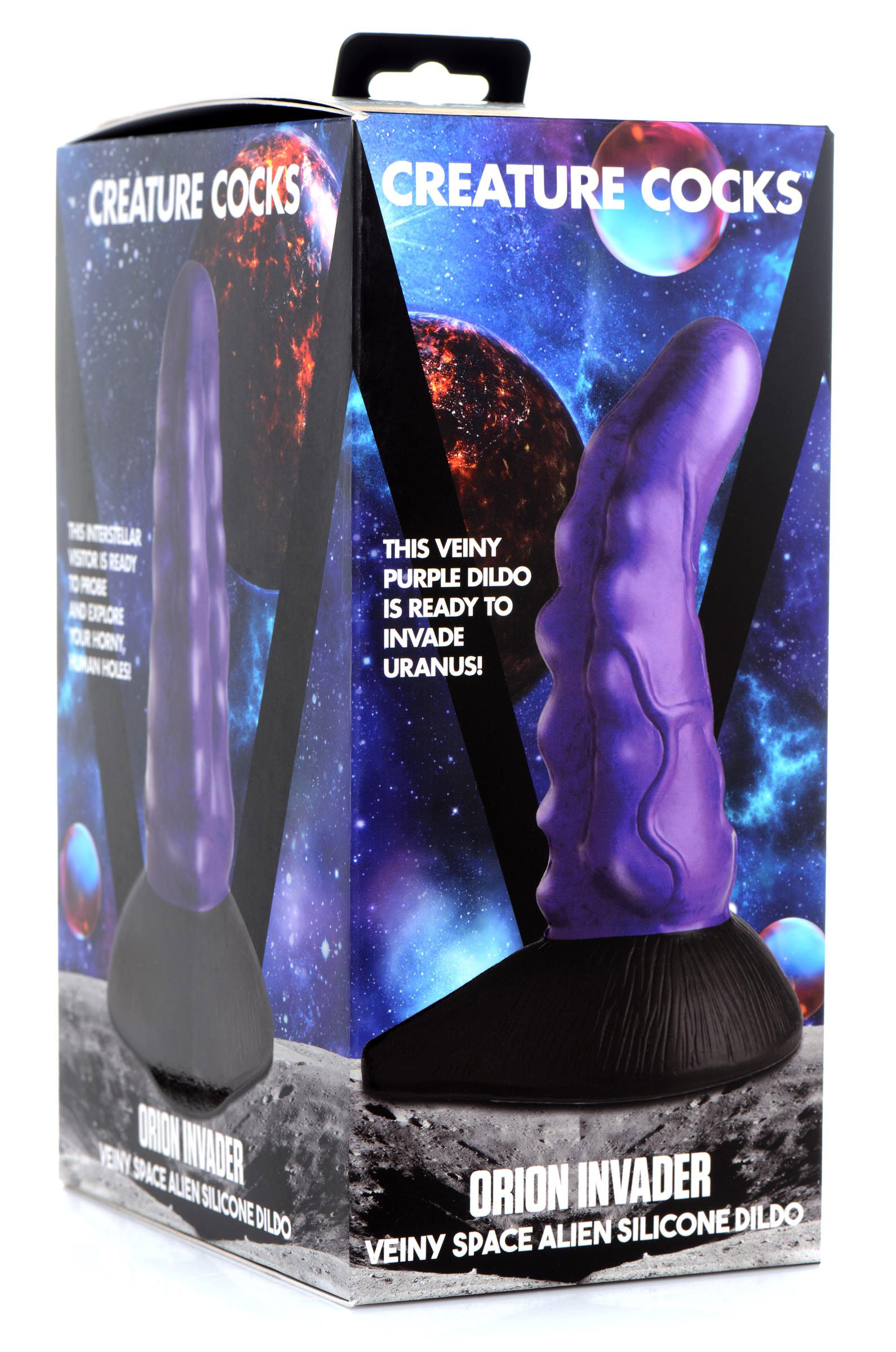 px8lymKGIpjynB38F34X7xHHOEOdZFNh Orion Invader Veiny Space Alien Silicone Dildo - Purple - Image 1