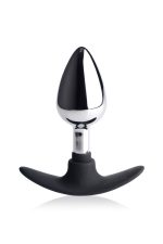 Dark Invader Metal and Silicone Anal Plug - Medium - - Image 2