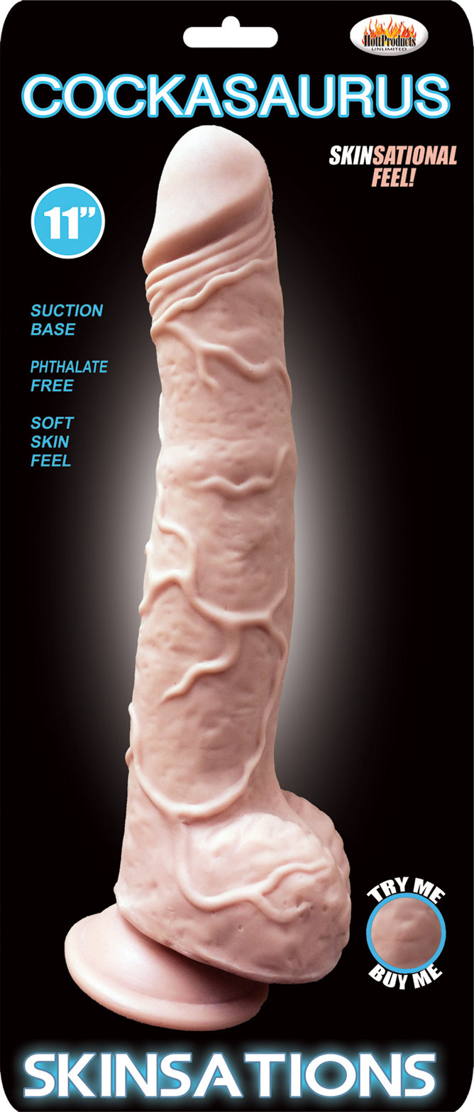 qECFRTYW8v1bgpaimfhc1gtSSiYAiIMF Skinsations Cockasaurus 11 Inch Dildo - Image 1