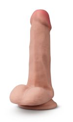 Dr. Skin Plus - 6 Inch Posable Dildo With Balls - Mocha - Image 3