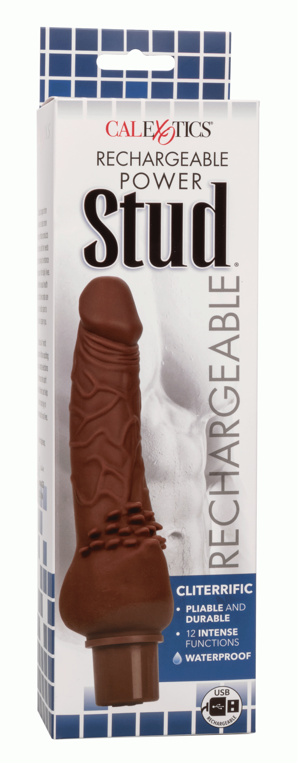 qS07p8JIxtUCePZorSerLsSVZeJJDveb Rechargeable Power Stud Cliterrific - Brown - Image 1