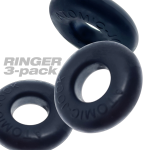 Ringer Cockring 3 Pack - Small - Night Black - Image 3