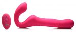 Mighty-Thrust Thrusting and Vibrating Strapless Strap-on With Remote - Pink - Image 6
