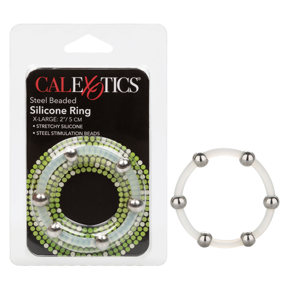 qcsbr8xxaDLukjp3HgrVWvVtON2JvbdJ Steel Beaded Silicone Ring - X-Large - Image 1