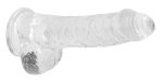 6 Inch Realistic Dildo With Balls - Translucent - Image 4