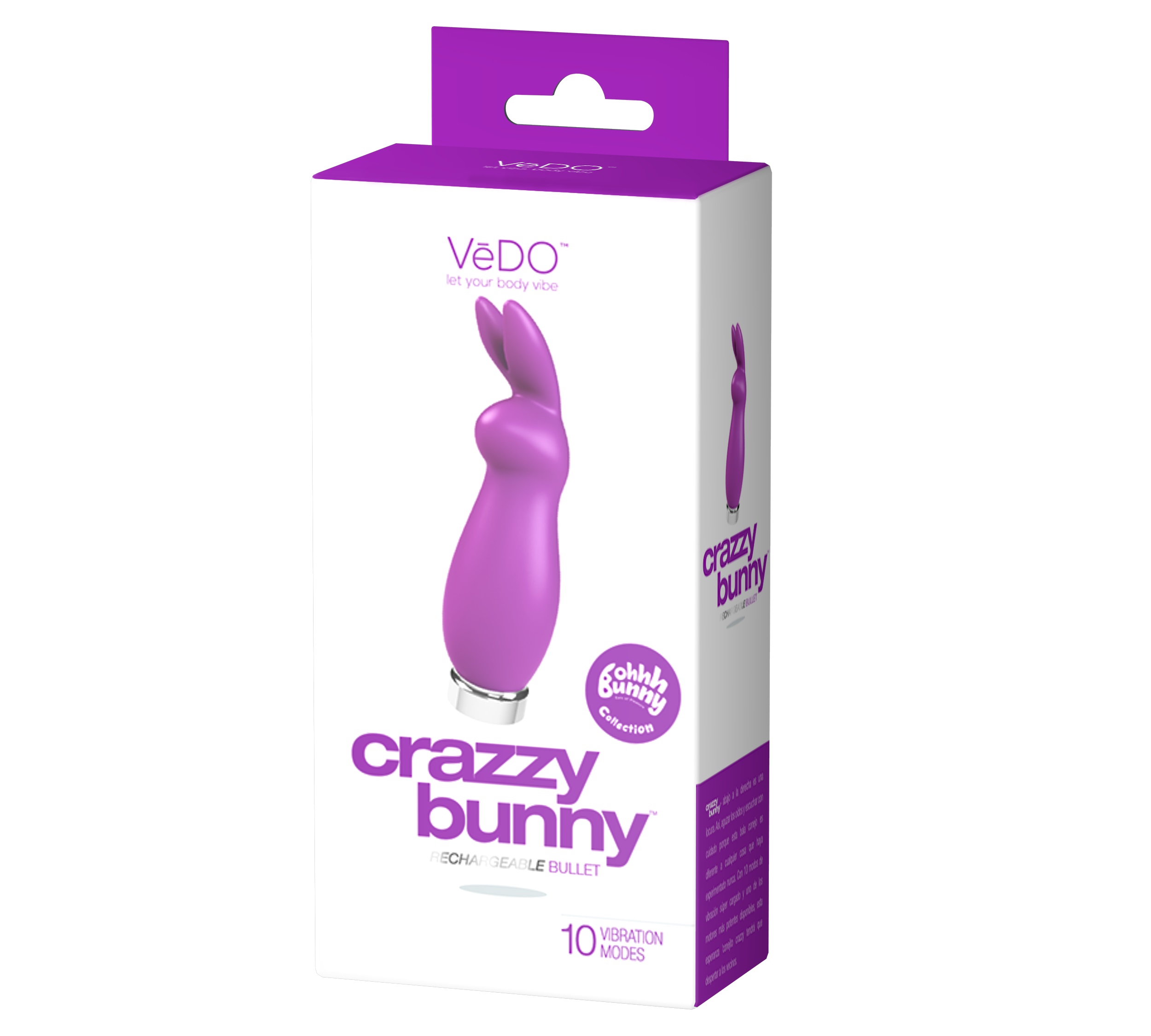 qnVsy8YML1G47wA5Fd2g73htz3g3hlZd Crazzy Bunny Rechargeable Bullet - Perfectly Purple - Image 1