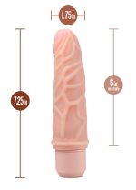 Dr. Skin Silicone - Dr. Robert - 7 Inch Vibrating Dildo -Beige - Image 9