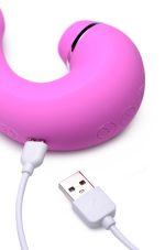 Shegasm 5 Star 10x Tapping G-Spot Vibe With Suction - Pink - Image 2