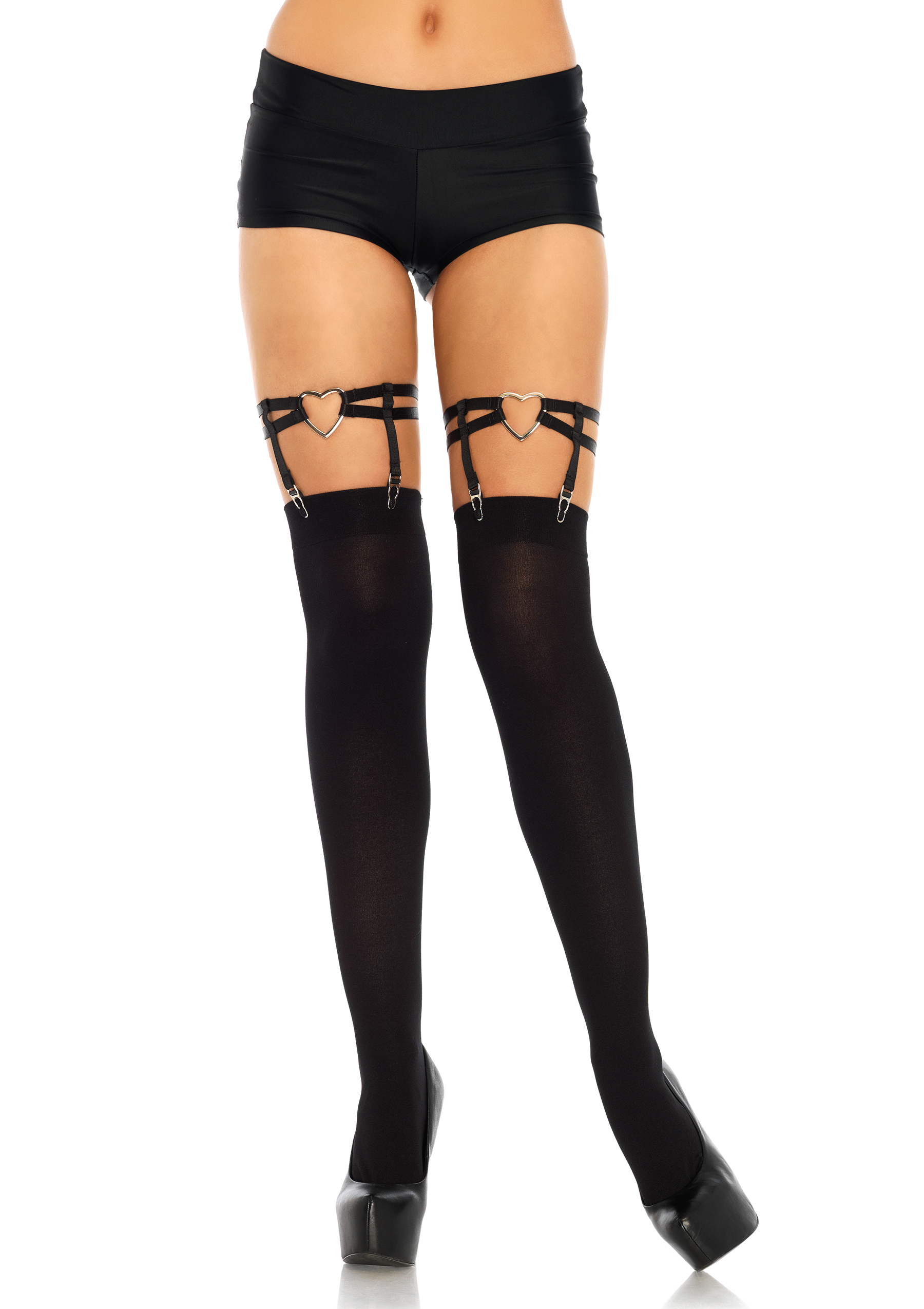 qwC0mlmRJrkm1OpHs4pWweZLqBNJFBDa Heart Thigh High Suspender Garter - One Size - Image 1