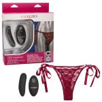 Remote Control Lace Thong Set - Burgundy - Image 12