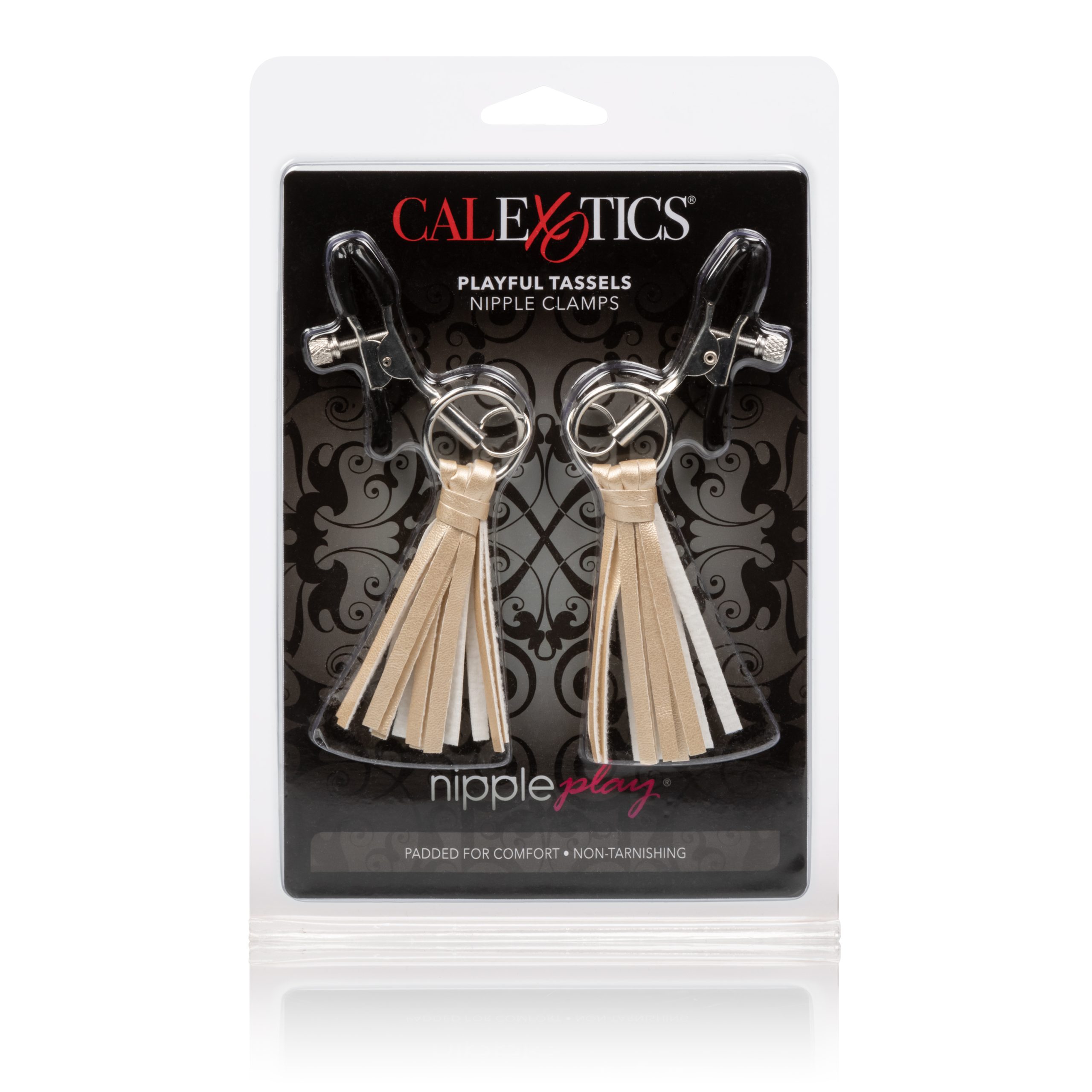 rJuNTs8L7vWY6t9tDK40oa8DY2k5ssWC Nipple Play Playful Tassels Nipple Clamps - Gold - Image 1