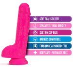Neo - 9 Inch Dual Density Dildo - Neon Pink - Image 4