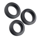 Adam's 3-Piece Penis Ring Set - Black - Image 5