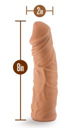 Lock on - Argonite - 8 Inch Dildo With Suction Cup Adapter - Mocha - Image 2