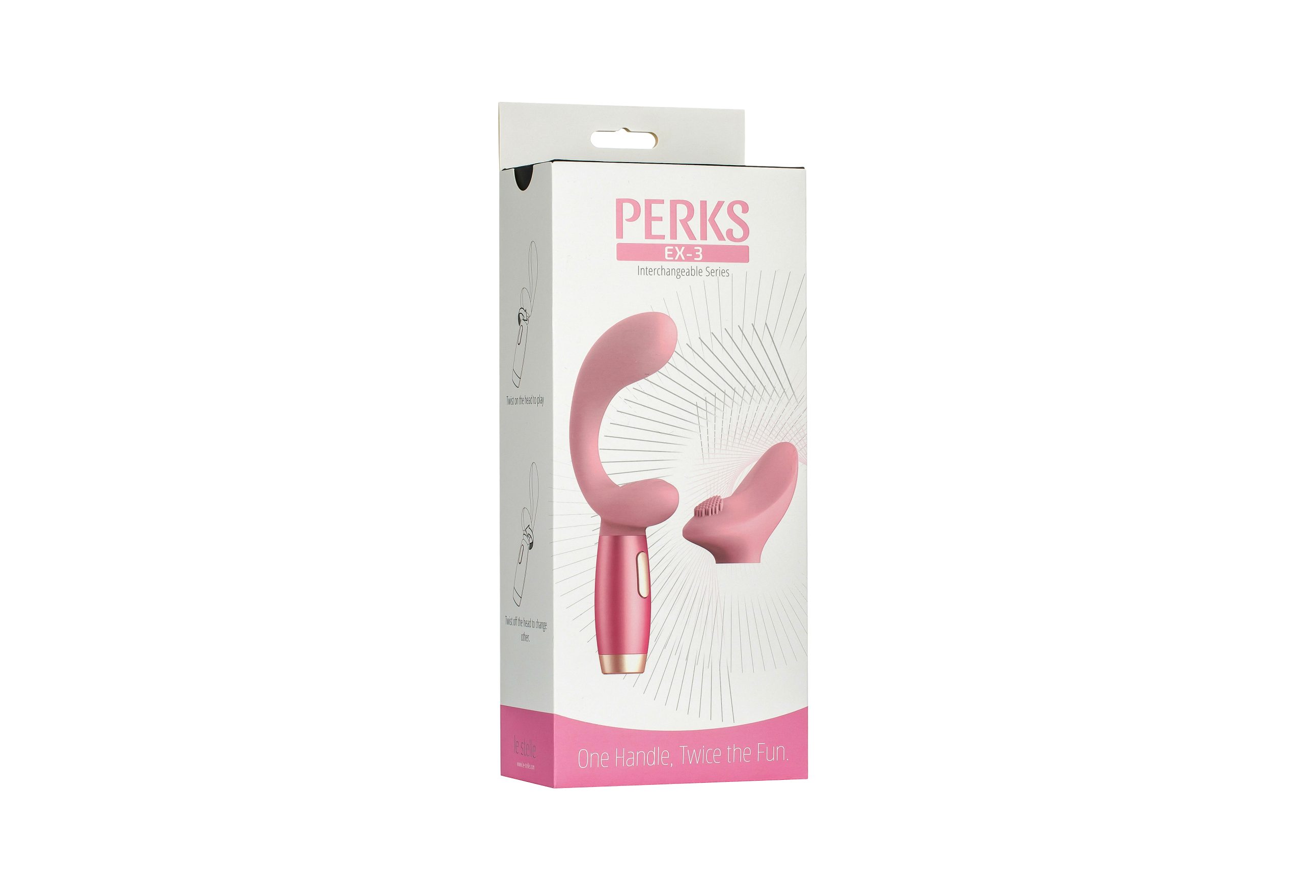 rwqy5r4PETOaf7G5CcJy8ern77vrNVMQ Perks Ex-3 Dual Vibrator and Clitoral Stimulator - Pink - Image 1