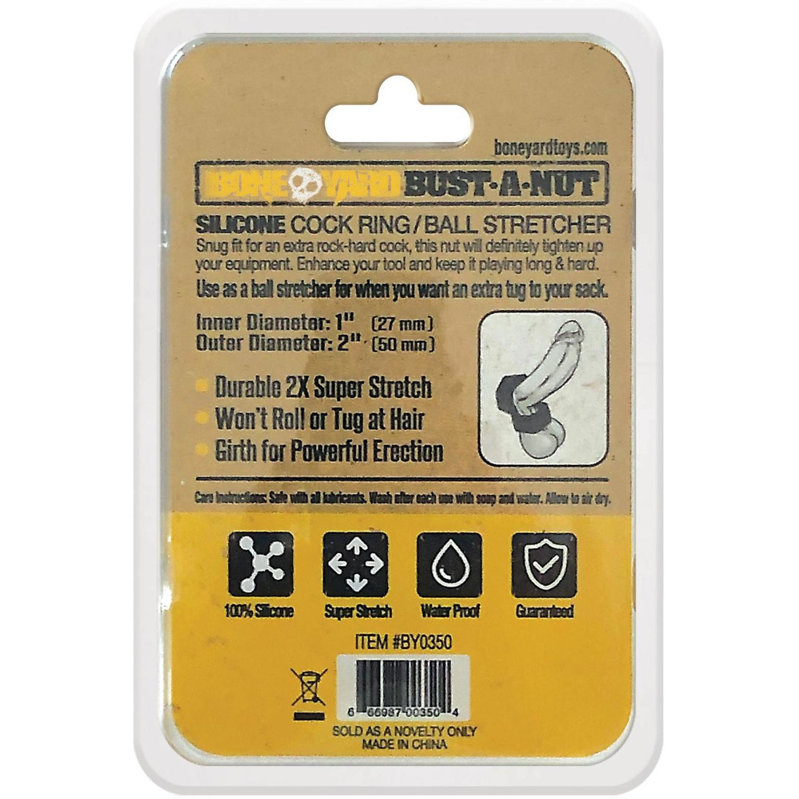 rxSZbP4ffACZBXoKzfCBfx2jy7Tfvvc6 Bust a Nut Cock Ring - Black - Image 1