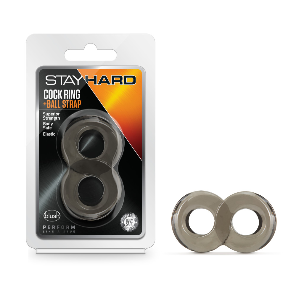 s0JmnM4jWY6IL4fUpzR6orOG7oFfKLkn Stay Hard - Cock Ring and Ball Strap - Black - Image 1