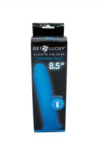 Glow-in-the-Dark Periwinkle Peen Dildo 8.5" - Image 7