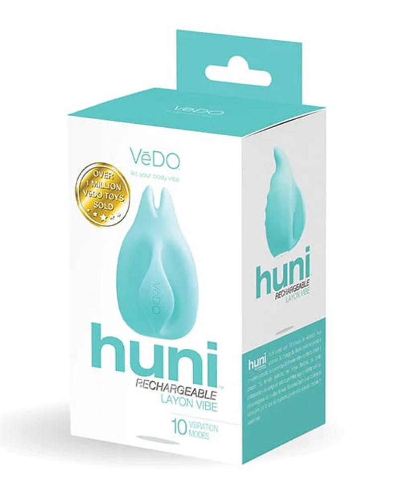 sAHpBwWHOzrT4FZMR35gp7Y82iUOZ4RI Huni Rechargeable Finger Vibe - Tease Me Turquoise - Image 1
